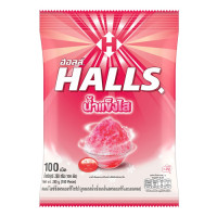 "HALLS" Icy Candies Strawberry Syrup and Menthol Flavor (Sachet 100 pices /280 g.) - ฮอลล์ "HALLS" Icy Candies Strawberry Syrup and Menthol Flavor (Sachet 100 pices /280 g.) - ฮอลล์