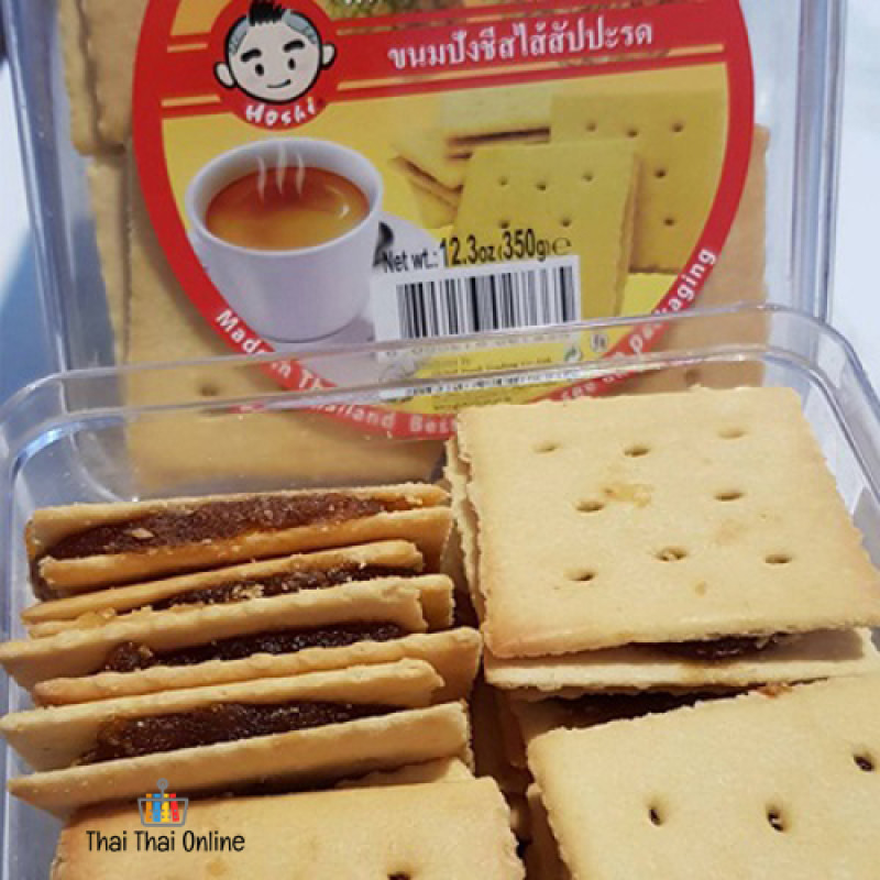 "HOSHI" CHEESE CRACKER" with Pineapple Jam (350 g.) - ขนมปังซีส สัปปะรด 