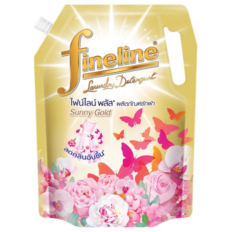 "FINE LINE" Liquid Detergent SUNNY GOLD (1250 ml) - น้ำยาซักผ้า "FINE LINE" Liquid Detergent SUNNY GOLD (1250 ml) - น้ำยาซักผ้า