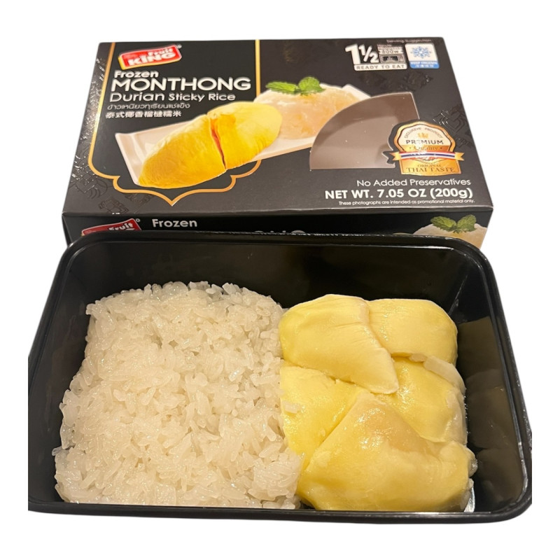 Frozen Durian Sticky Rice (200 g) - ข้าวเหนียวทุเรียนแช่แข็ง