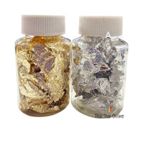"BAKERY" Edible Gold/Silver Leaf Foil (2 grams) - แต่งหน้าเค้ก "BAKERY" Edible Gold/Silver Leaf Foil (2 grams) - แต่งหน้าเค้ก
