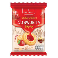 "IMPERIAL" Butter Cookies STRAWBERRY Topping (50 grams) - คุ๊กกี้ สตอเบอรี่