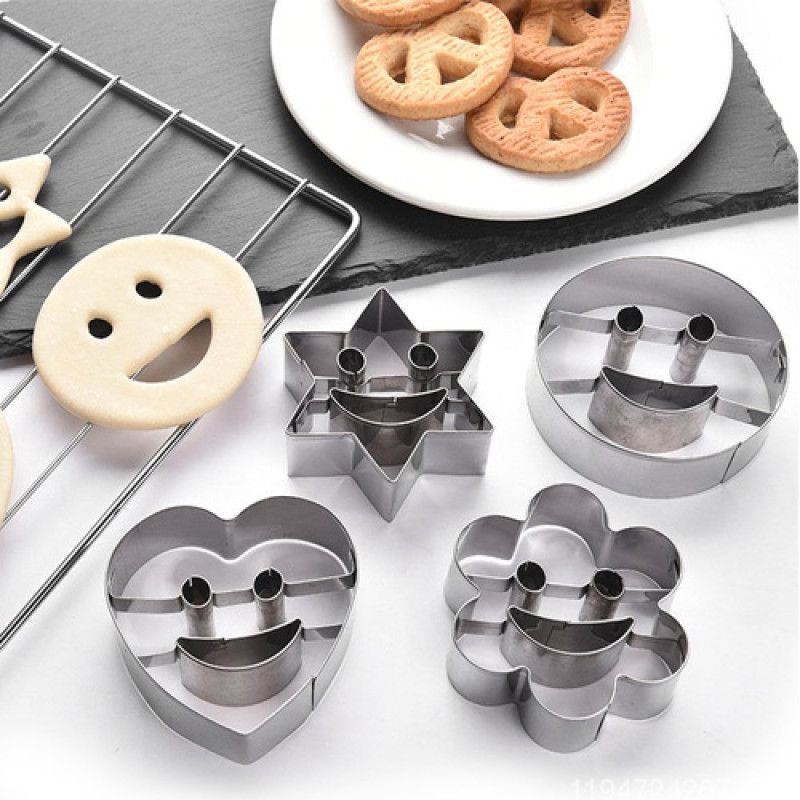 "JINWOMEI" Stainless Steel Cookie Cutter (1 set 4 pcs) 