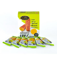 "JIRAPORN" Solar Dried Natural Banana ROUND Shape (200 grams) - "จิราพร" กลัวยตาก100% ชนิดกลม