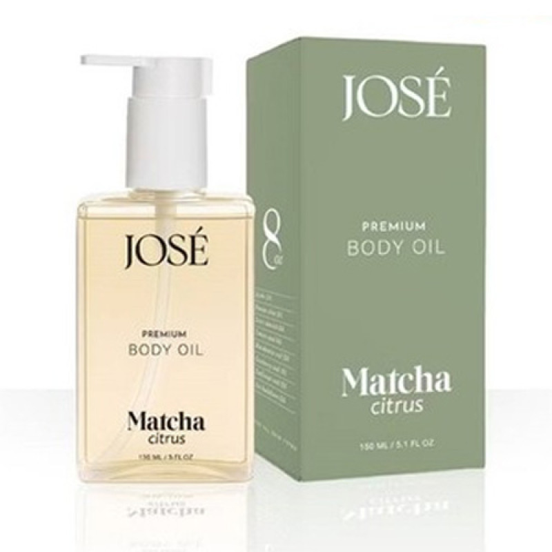 "JOSE'" Premium Body Oil MATCHA CITRUS (150 ml.) - "โจเซ่" พรีเหมียม บอดี้ ออยล์