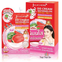 "JULA's HERB" DD Cream Watermelon SPF50 PA++ (8 g. x 6 Sachets) - "จุฬาเฮิร์บ" ดีดี ครีม วอเตอร์เมลอน เอสพีเอฟ 50 (1 กล่อง 6 ซอง)