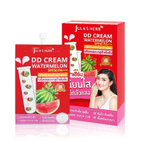 "JULA's HERB" DD Cream Watermelon SPF50 PA++ (8 g. x 6 Sachets) - "จุฬาเฮิร์บ" ดีดี ครีม วอเตอร์เมลอน เอสพีเอฟ 50 (1 กล่อง 6 ซอง)