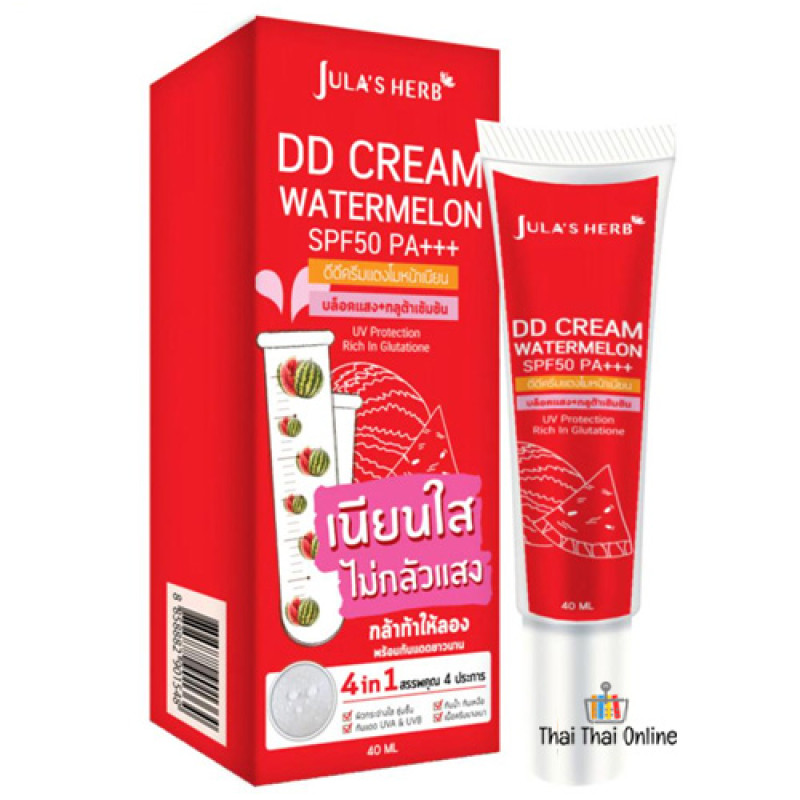 "JULA's HERB" DD Cream Watermelon SPF50 PA++ (40 ml.) - จุฬาเฮิร์บ