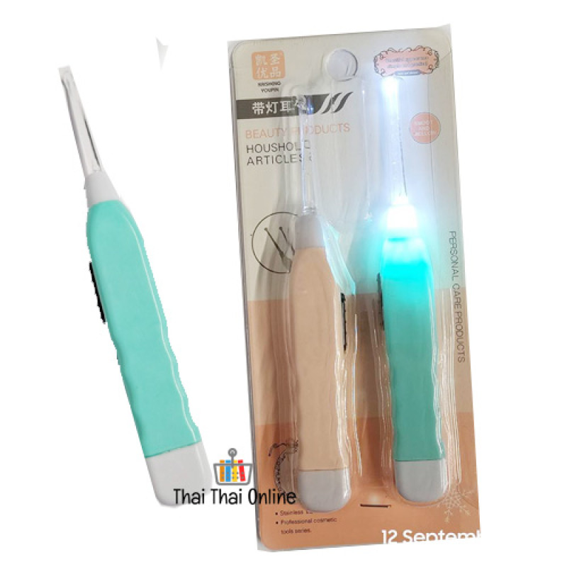 "KAISHENG YOUPIN" Ear Pick with LED (2 pcs/pack) - ไม้แคะหู