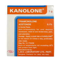 "KANOLONE" Oral Paste  (1 g.) - ยาทาแผลในปาก