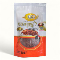 "KHUN WANG TONG" Fried Catfish with Ginger Chilli (120 g.) - "ขุนวังทอง" น้ำพริกปลาดุกฟูผัดพริกขิง "KHUN WANG TONG" Fried Catfish with Ginger Chilli (120 g.) - "ขุนวังทอง" น้ำพริกปลาดุกฟูผัดพริกขิง