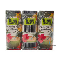 "KING ISLAND" Coconut Water (250ml) x 3 น้ำมะพร้าว