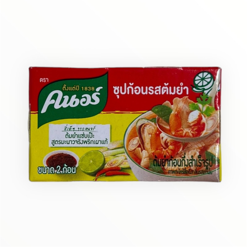 "KNORR" Tom Yum Cube (2 Cubes/24 grams) - คนอร์ซุปก้อน รสต้มยำ