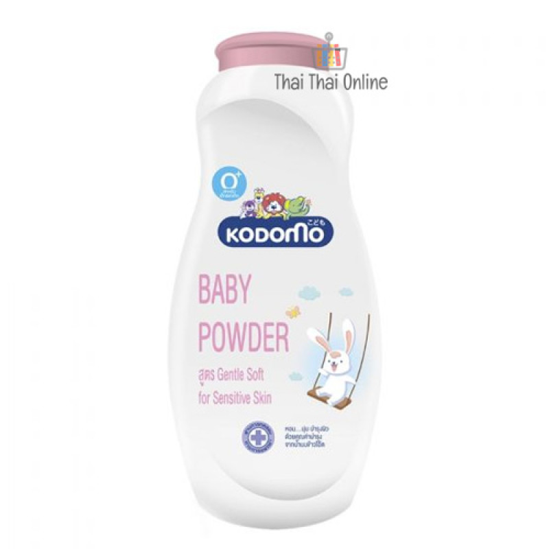 "KODOMO" Baby Powder Gentle Soft - PINK (160 g.) - โคโดโม แป้งเด็ก