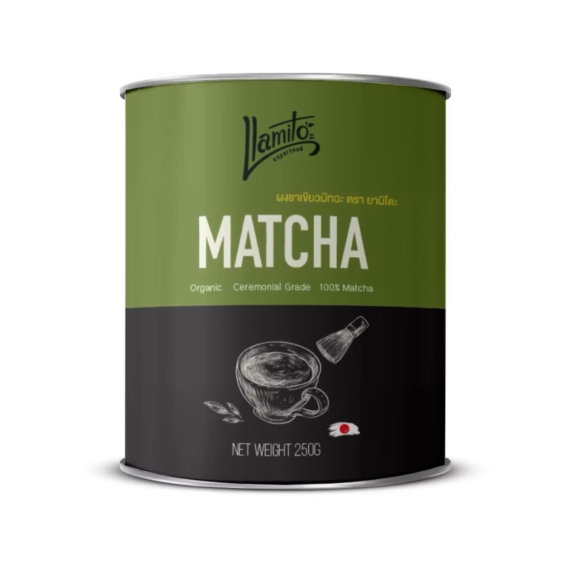 "Llamito" Organic Matcha Power 100% Ceremonail Grade (250 grams.) - ผงชาเขียวมัทฉะ "Llamito" Organic Matcha Power 100% Ceremonail Grade (250 grams.) - ผงชาเขียวมัทฉะ
