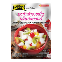 "LOBO" Agar Dessert Mix Almond Flavour (130 grams) - โลโบ ผงทำเต้าฮวยเย็นกลิ่นอัลมอนด์ "LOBO" Agar Dessert Mix Almond Flavour (130 grams) - โลโบ ผงทำเต้าฮวยเย็นกลิ่นอัลมอนด์