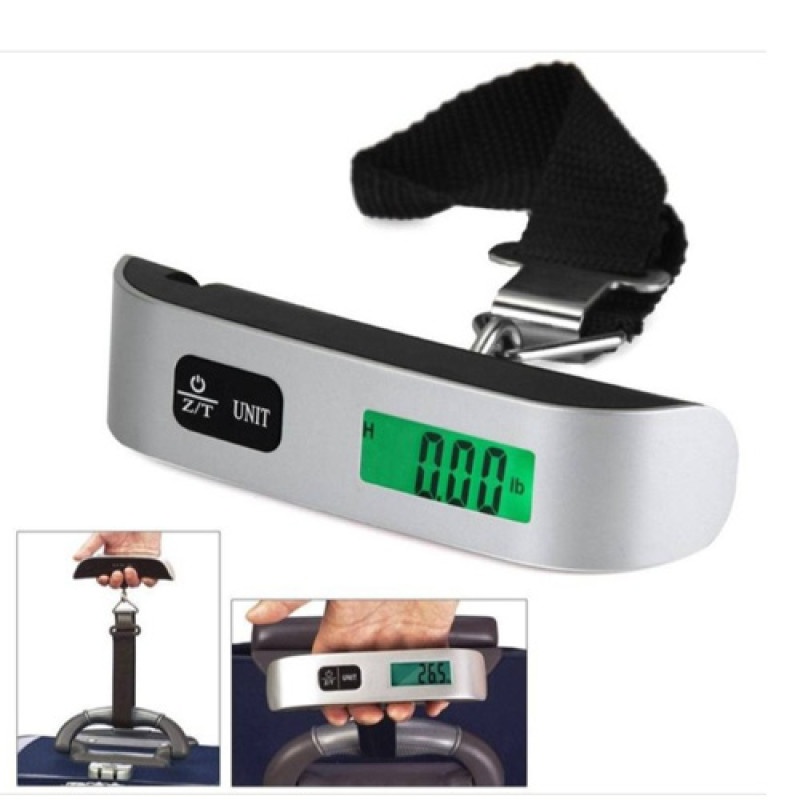 "NO BRAND" Luggage Electronic Scale Travel Pocket handle Hold digital Scale Electric (1 pc) - ตาชั่งกระเป๋าเดินทางพกพา (Free Shipping)