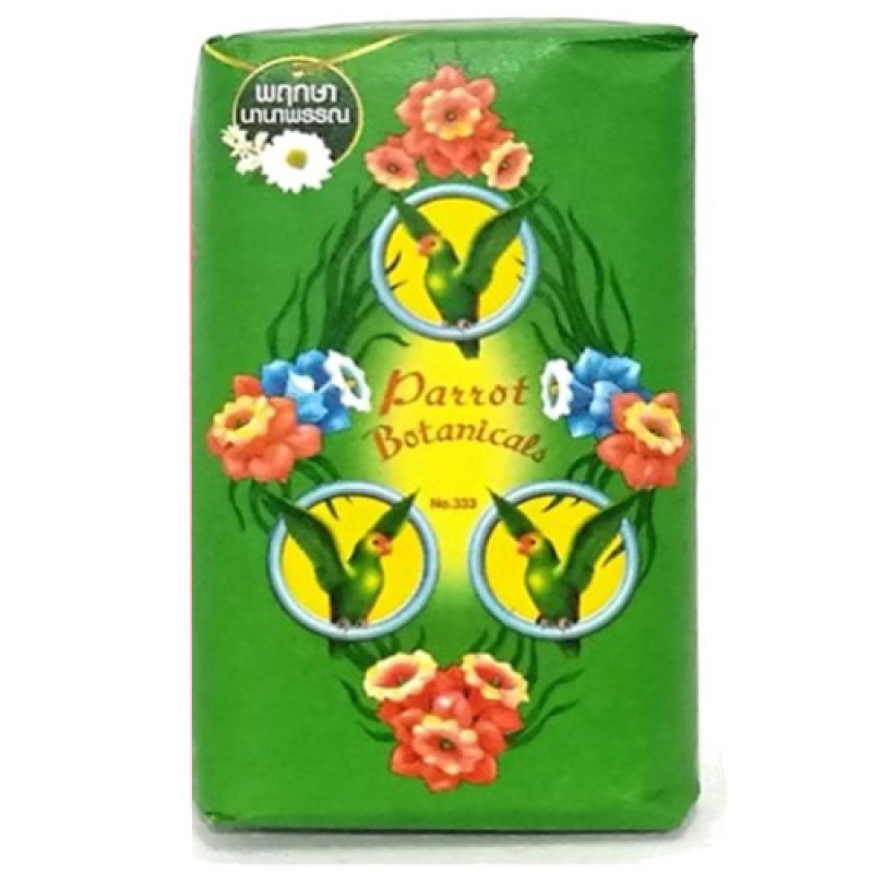 "PARROT" Botanicals Soap ORIGINAL - Green (60 grams) - สบู่นกแก้ว 