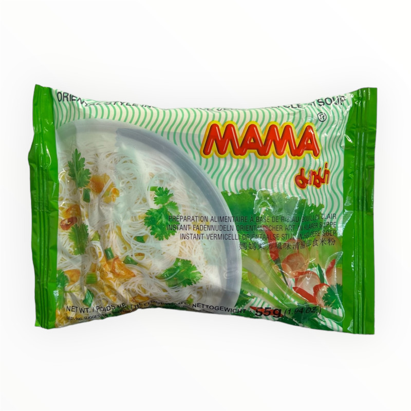 "MAMA" Oriental Style Instant Rice Vermicelli Noodles Clear Soup (55 grams) - มาม่าวุ้นเส้นกึ่งสำเร็จรูปน้ำใส