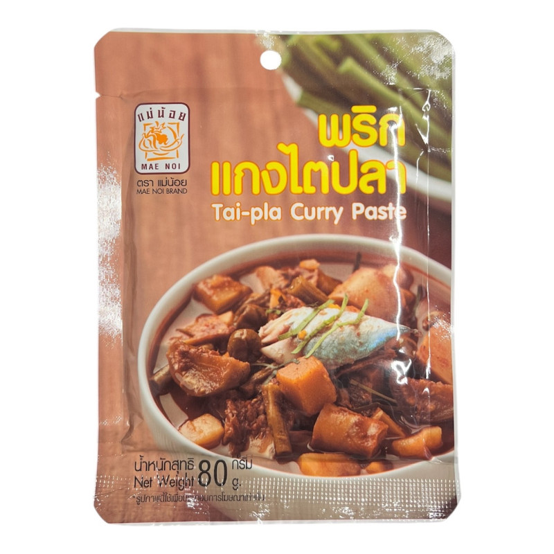 "MAE NOI" Curry Paste of Fish's Hard Tissues (Southern Thailand) - "แม่น้อย" พริกแกงไตปลา