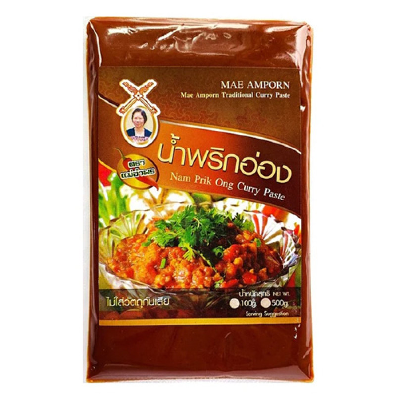 "MAE AMPORN" Nam Prik ONg Curry Paste (100 grams) - น้ำพริกอ่อง