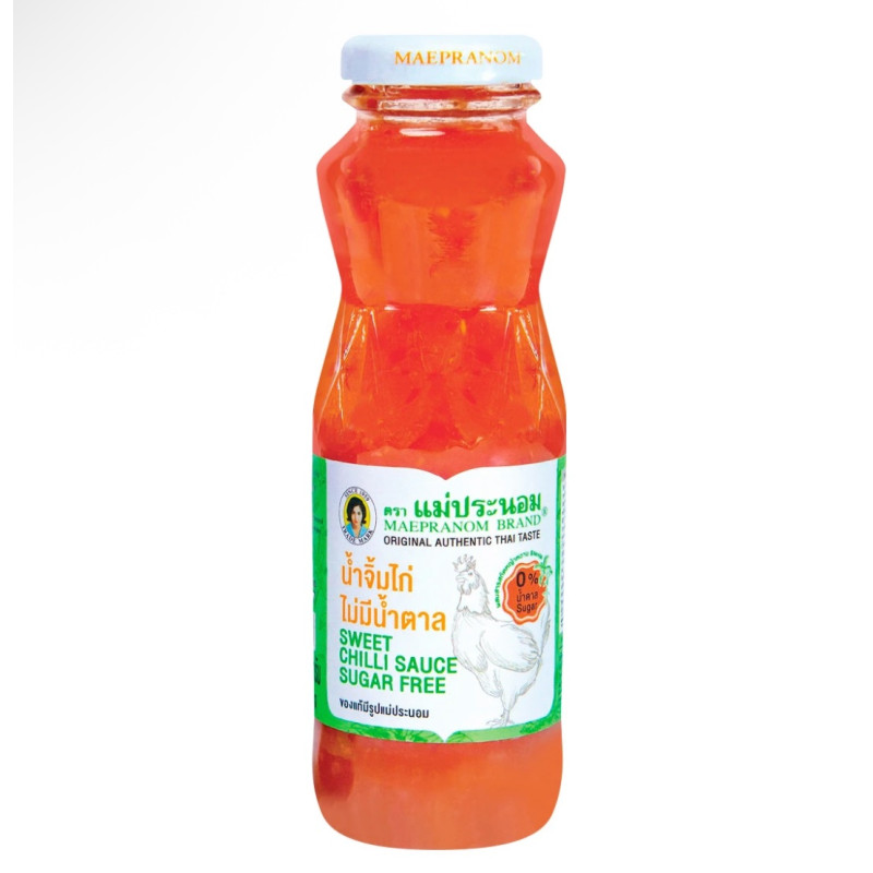 "MAE PRANOM" Sweet Chilli Sauce (Sugar Free) (260 grams) - "แม่ประนอม" น้ำจิ้มไก่ สูตรไม่มีน้ำตาล 