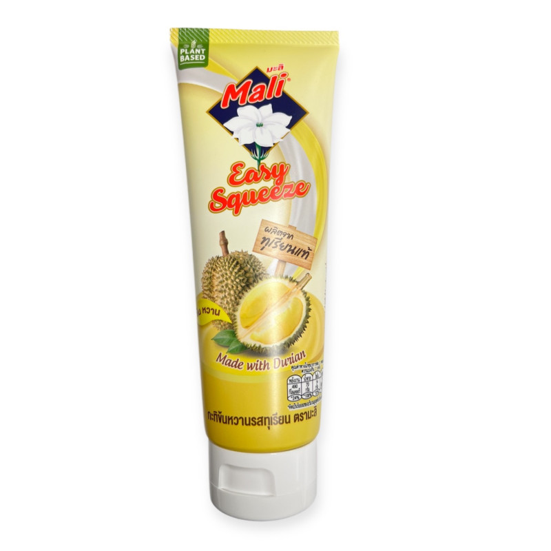 "MALI" Easy Squeeze Durian Flavoured Sweetened (140 g.) - "มะลิ" กะทิข้นหวานรสทุเรียน