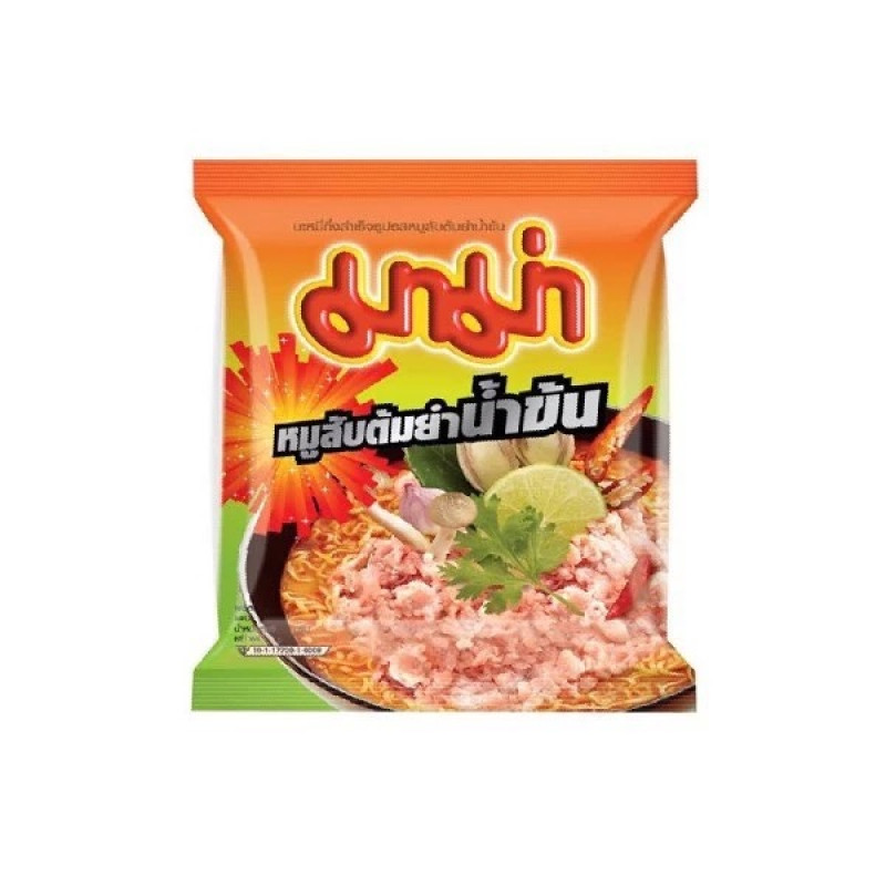 "Mama" Instant Noodles Creamy Pork Tom Yum Flavour ( 60 grams) - มาม่า รสหมูต้มยำน้ำข้น