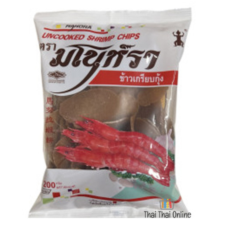 "MANORA" Uncooked Shrimp Chips (200 grams) - มโนห์รา ข้าวเกรียบกุ้ง