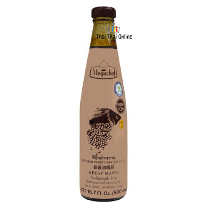 "MEGACHEF" Premium Sweet Dark Sauce (500 ml.) - เมกะเชฟ ซีอิ้วดำ