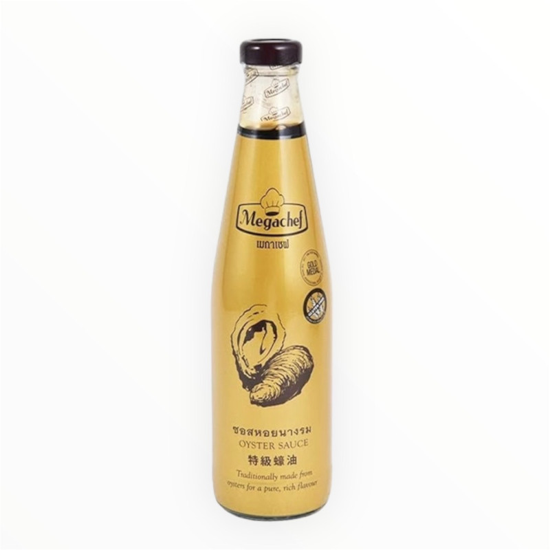 "MEGACHEF" Premium Oyster Sauce (600 mL.)  - เมกะเชฟ น้ำมันหอย