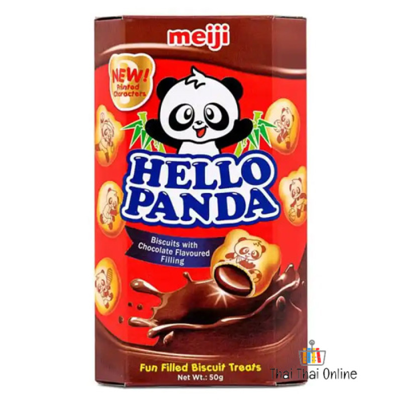 "MEIJI Hello Panda" Biscuits with Chocolate Flavoured Filling  (50 g.) - แพนด้า