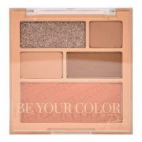 "MERREZ'CA" Be Your Color Eyeshadow Palette (11 g.) #Make Me Smile - "เมอร์เรซกา" บี ยัวร์ พาเลท อายแชร์โดว 