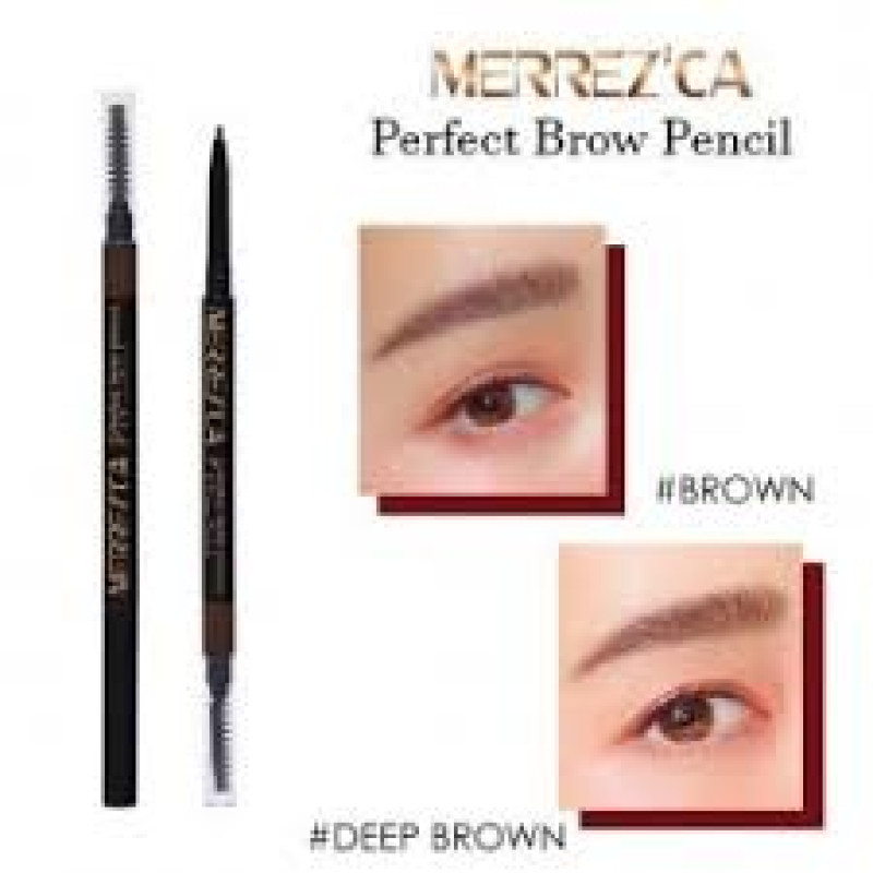 "Merrez’ca" Perfect Brow Pencil #Deep Brown (1 pc) - เมอร์เรซกา