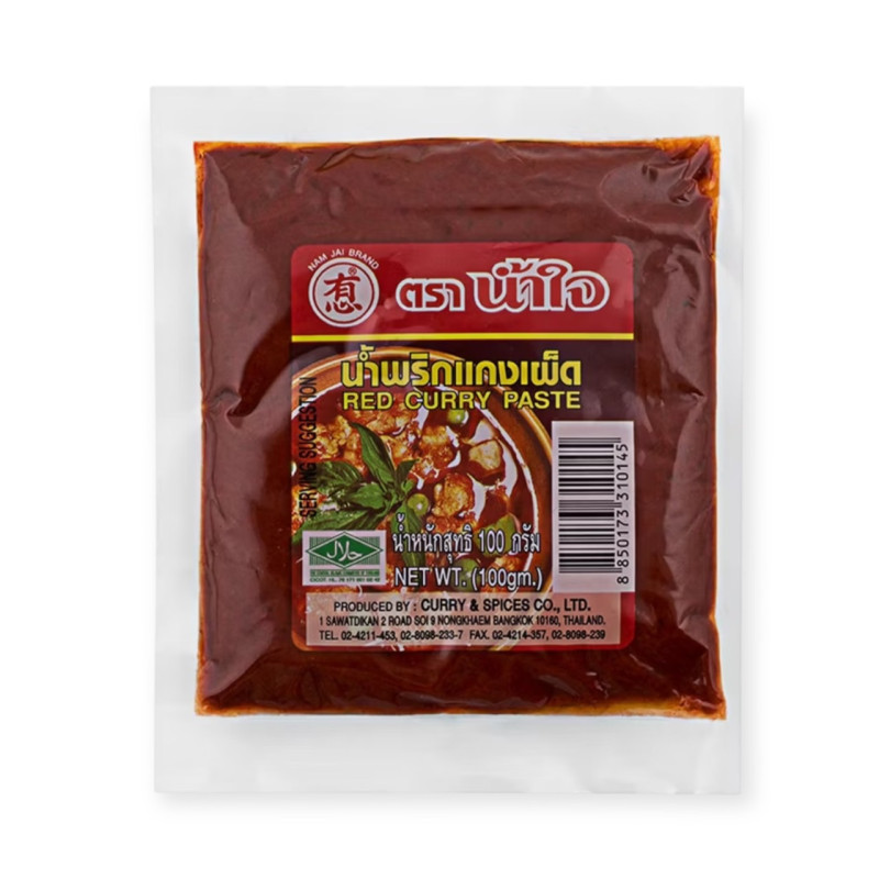 "NAM JAI" Red Curry Paste (100 grams) - พริกแกงเผ็ด 