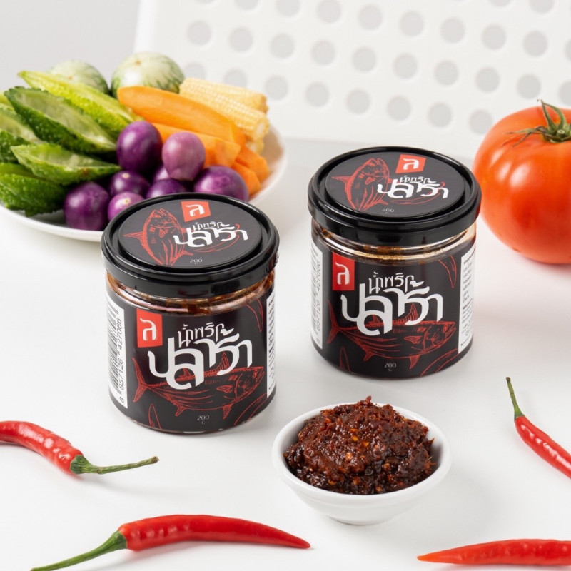 "NAMPRIKLAOR" Chili Paste-Fermented Fish Flavor (200 g) - น้ำพริกปลาร้า