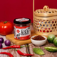 "NAMPRIKLAOR" Chili Paste-Maeng Da Flavor (200 g) - "ละเอียดละออ" น้ำพริกนรกแมงดา