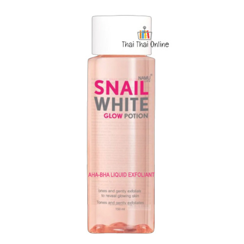 "NAMU SNAIL WHITE" Glow Potion AHA-BHA Liquid Exfoliant (50 ml)