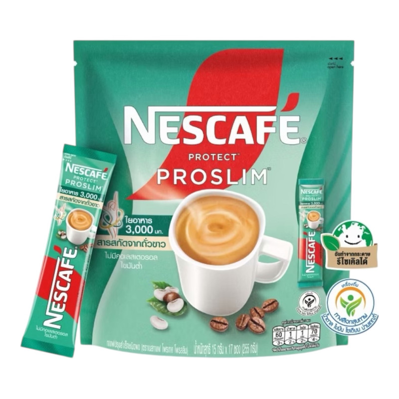 "NESCAFE" 3in1 PROTECT PROSLIM  (17 sticks) - เนสกาแฟ โพรเทค โพรสลิม กาแฟ  