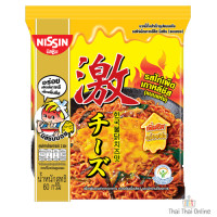 "NISSIN PREMIUM" Instant Noodles KOREAN HOT CHILI CHICKEN CHEESE Flavour (60 grams.)  - "นิสชิน" ไก่เกาหลี