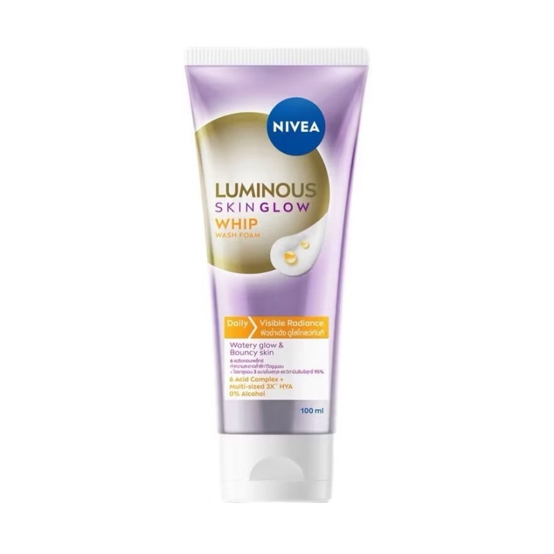 "NIVEA" LUMINOUS Skin Glow Whip Wash Foam (100 ml) - "นีเวีย" โฟมล้างหน้า