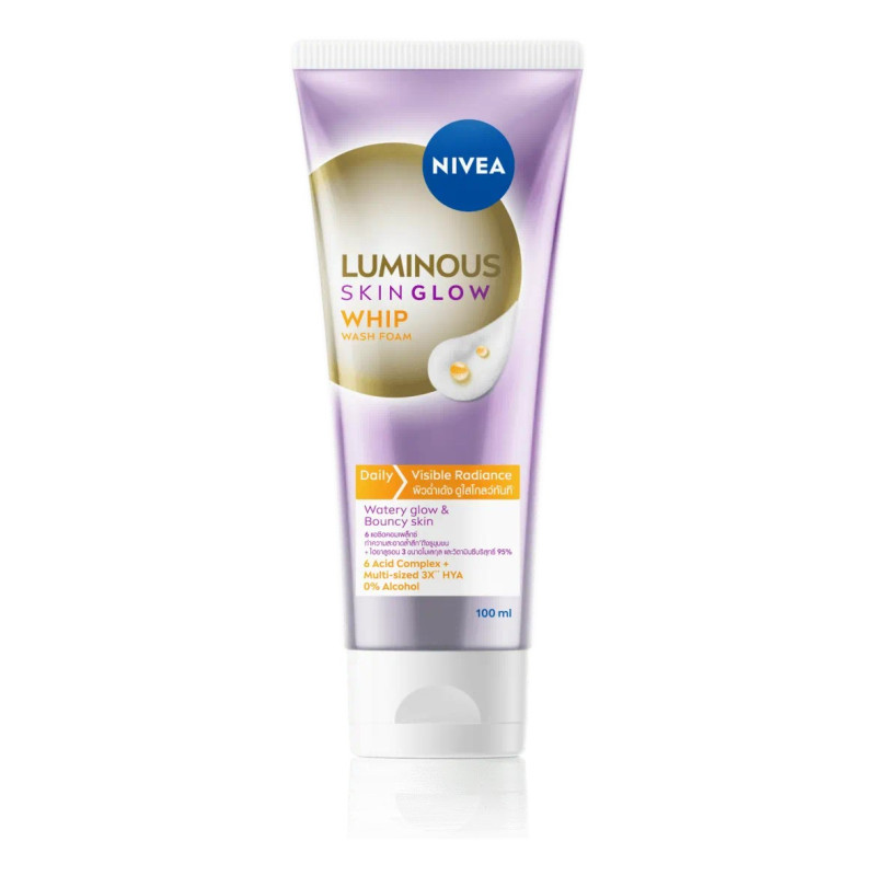 "NIVEA" LUMINOUS Skin Glow Whip Wash Foam (100 ml) - "นีเวีย" โฟมล้างหน้า