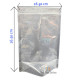 "NON" Food Bag Silver + Clear size16*24 cm. (1 set 50 pcs) - ถุงใส่ขนม