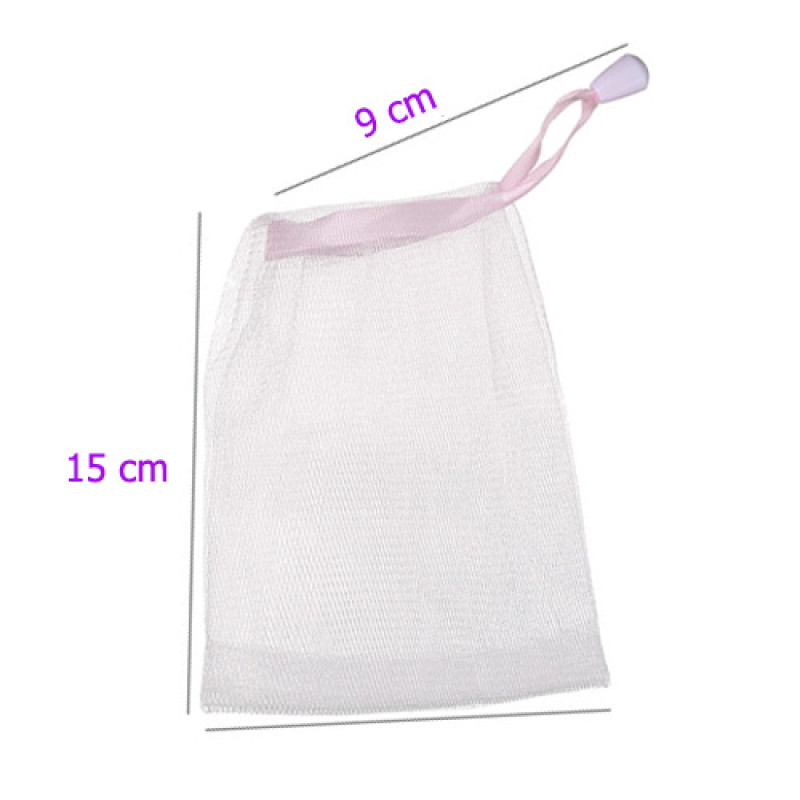 "NON" Soap Bag - Making more bubble size 9*15 cm+ Coulor Ribon (1 bag)