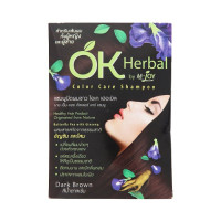 "OK Herbal" Color Shampoo "DARK BROWN" (30 ml.) "OK Herbal" Color Shampoo "DARK BROWN" (30 ml.)