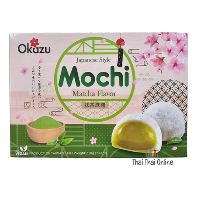 "OKAZU" Japanses Style Mochi MATHCA Flavor (210 grams) - โมจิ