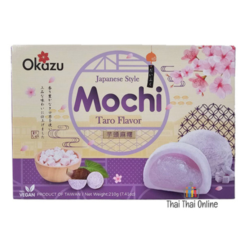 "OKAZU" Japanses Style Mochi TARO Flavor (210 grams) - โมจิ