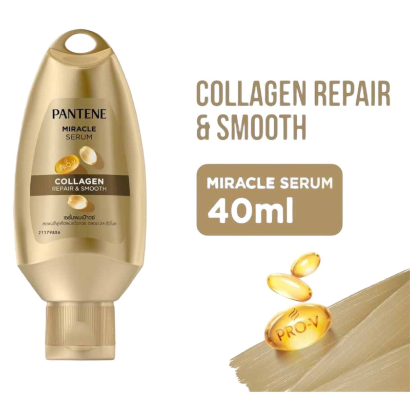 "PANTENE" Miracle Serum Collagen (40 mL) - แพนทีน เซรั่มบำรุงผม "PANTENE" Miracle Serum Collagen (40 mL) - แพนทีน เซรั่มบำรุงผม