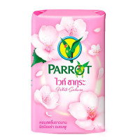"PARROT" Botanicals Soap WHITE SAKURA - Pink (105 g) - สบู่ นกแก้ว