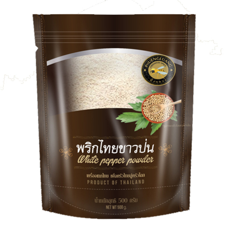 "Phuengluang" White Pepper Powder (100 g.) - พริกไทยขาวป่น "ผึ้งหลวง"